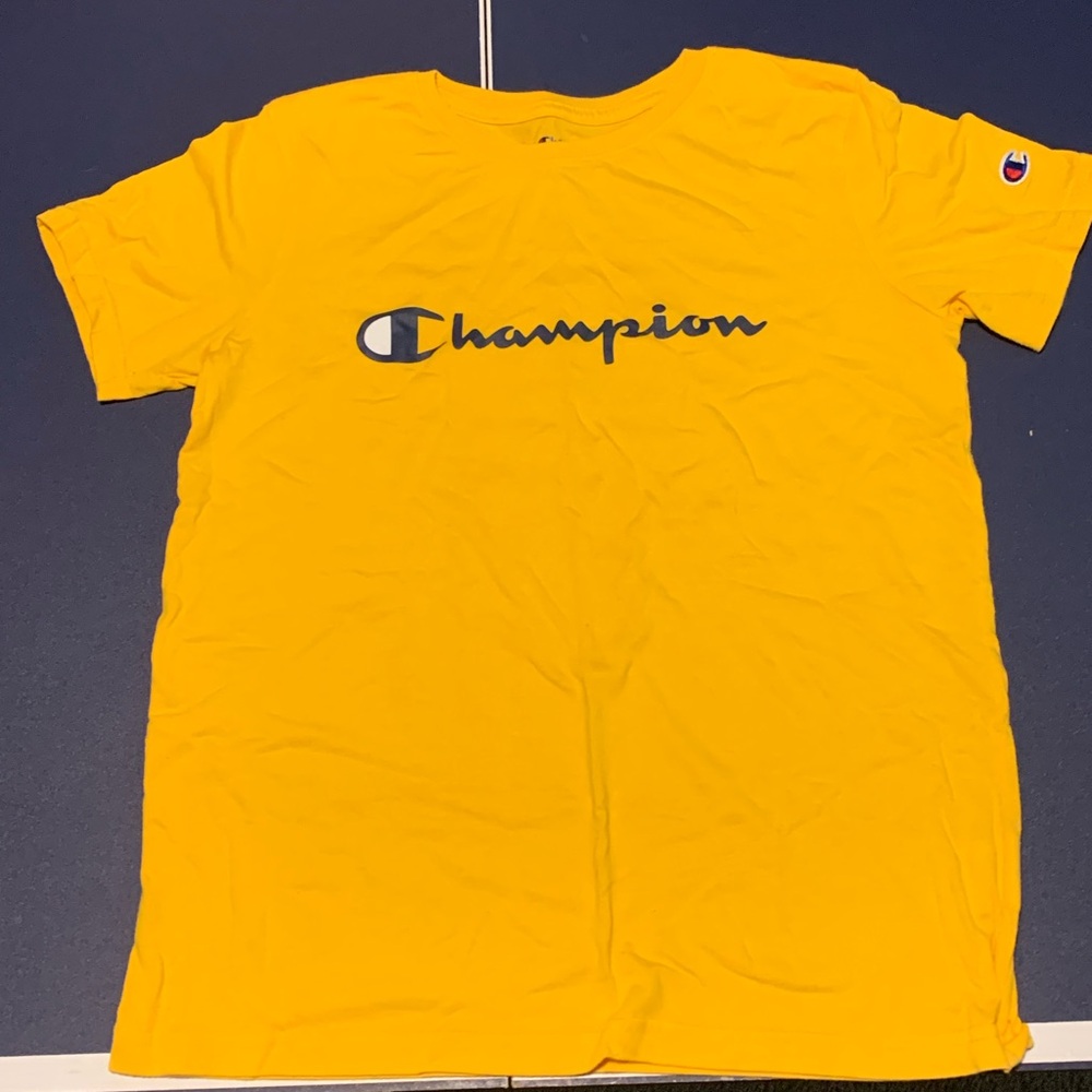 Youth XL Champion T-Shirt Yellow